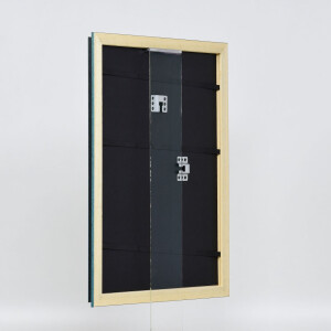 Telaio effetto legno profilo 21 blu 25x35 cm vetro antiriflesso