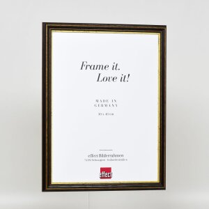 Telaio in legno effetto profilo 21 marrone noce 25x35 cm vetro antiriflesso