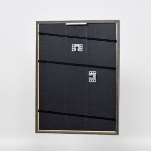 Effetto cornice in legno massiccio Profilo 25 blu 25x35 cm Vetro acrilico