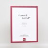 Effetto cornice in legno profilo 35 rosso 25x35 cm vetro normale + distanziatore
