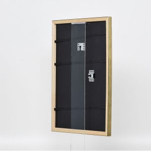 Effetto telaio in legno profilo 2070 vetro normale 25x35 cm oro