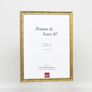 Effetto telaio in legno profilo 2070 vetro normale 25x35 cm oro