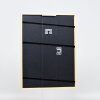 Effetto cornice in legno massello profilo 20 noce marrone 25x35 cm vetro museale