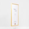 Effetto cornice in legno massello profilo 20 noce marrone 25x35 cm vetro museale