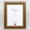 Cornice effetto barocco profilo 31 marrone 25x35 cm vetro antiriflesso
