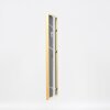 Effetto cornice in legno massiccio profilo 20 oro 25x35 cm vetro museale