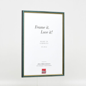 Effetto cornice in legno Profilo 23 blu 25x35 cm Vetro museo