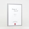 Cornice in legno effetto profilo 35 grigio chiaro 25x35 cm vetro museo
