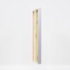 Cornice in legno effetto profilo 35 grigio chiaro 25x35 cm vetro museo