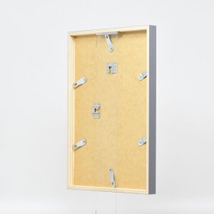 Effetto cornice in legno profilo 35 antracite 25x35 cm vetro museo