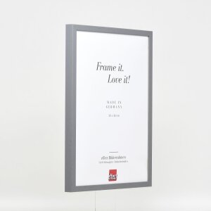 Effetto cornice in legno profilo 35 antracite 25x35 cm vetro museo