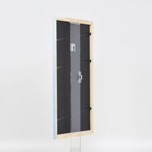 Cornice in legno effetto profilo 32 blu 25x35 cm vetro museo