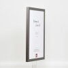 Cornice in legno Top Cube 25x35 cm vetro museale platino
