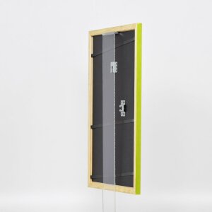 Cornice in legno effetto profilo 89 verde 25x35 cm vetro museale