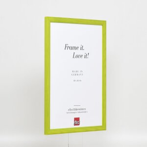 Cornice in legno effetto profilo 89 verde 25x35 cm vetro museale