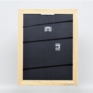 Effetto cornice in legno massiccio Profilo 30 bianco 25x35 cm Vetro Museum