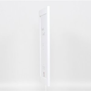 Effetto cornice in legno massiccio Profilo 30 bianco 25x35 cm Vetro Museum
