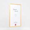 Effetto cornice in legno massiccio profilo 20 oro 25x38 cm vetro antiriflesso