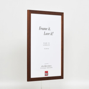 Cornice in legno effetto profilo 2210 marrone scuro 25x50 cm vetro normale