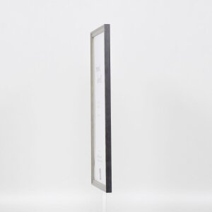 Struttura in legno massiccio effetto Profilo 25 grigio 25x50 cm vetro trasparente