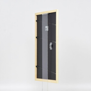 Telaio effetto legno profilo 32 verde 25x50 cm vetro normale
