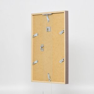 Telaio effetto legno profilo 35 marrone 25x50 cm vetro normale + distanziatore
