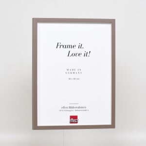 Telaio effetto legno profilo 35 marrone 25x50 cm vetro normale + distanziatore