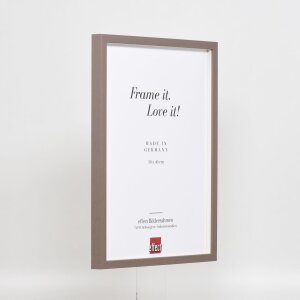 Telaio effetto legno profilo 35 marrone 25x50 cm vetro normale + distanziatore