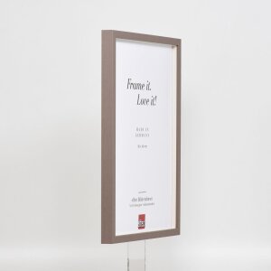 Telaio effetto legno profilo 35 marrone 25x50 cm vetro normale + distanziatore