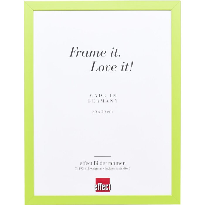 Cornice in legno Top Cube 25x50 cm vetro museale verde