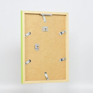 Cornice in legno Top Cube 25x50 cm vetro museale verde
