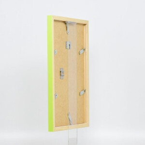 Cornice in legno Top Cube 25x50 cm vetro museale verde