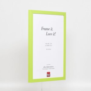 Cornice in legno Top Cube 25x50 cm vetro museale verde