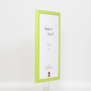 Cornice in legno Top Cube 25x50 cm vetro museale verde