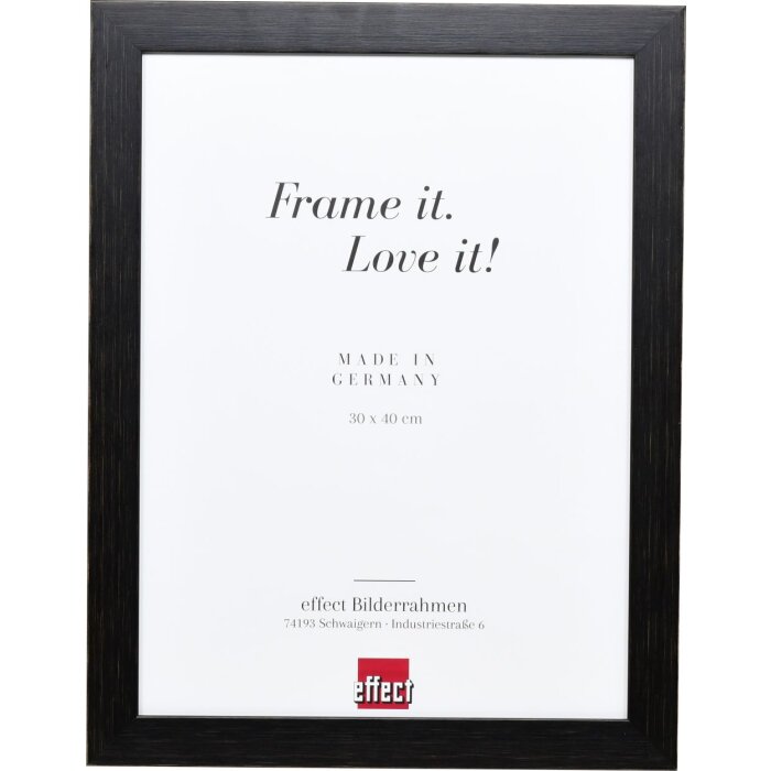 Cornice ad effetto 2319 nera 25x50 cm in vetro museale