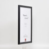 Cornice in legno effetto profilo 2070 vetro Museum 25x50 cm nero