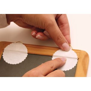 Gancio per quadri 45mm gommato solubile in acqua 6 pezzi.