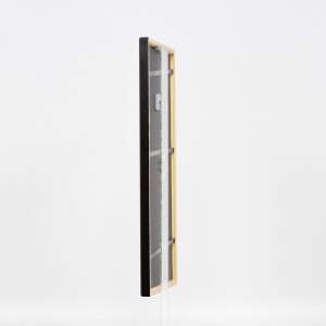 Cornice in legno effetto profilo 23 marrone noce 25x60 cm vetro trasparente