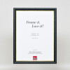 Telaio effetto legno profilo 21 blu 25x60 cm vetro antiriflesso