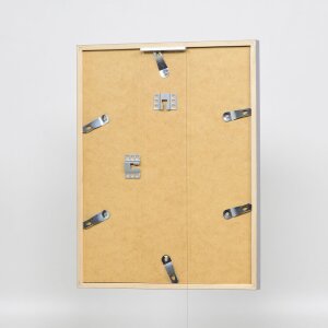 Telaio in legno effetto profilo 35 grigio chiaro 25x60 cm vetro normale + distanziale