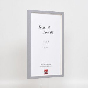 Telaio in legno effetto profilo 35 grigio chiaro 25x60 cm vetro normale + distanziale