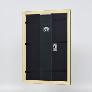 Effetto cornice in legno Profilo 21 verde 25x60 cm Vetro acrilico