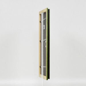 Effetto cornice in legno Profilo 21 verde 25x60 cm Vetro acrilico