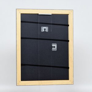 Telaio effetto legno profilo 94 argento 25x60 cm vetro antiriflesso