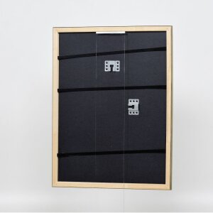Telaio effetto legno profilo 2070 vetro antiriflesso 25x60 cm oro