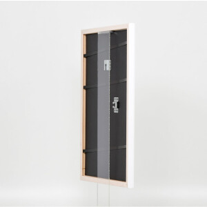 Telaio in legno effetto profilo 2070 vetro acrilico 25x60 cm bianco