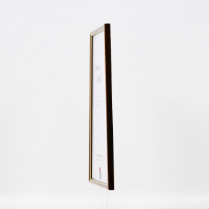 Cornice in legno effetto Profilo 23 marrone chiaro 25x70 cm vetro trasparente