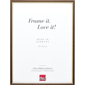 Telaio in legno effetto profilo 23 marrone noce 25x70 cm...