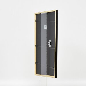 Telaio effetto legno profilo 23 verde 25x70 cm vetro antiriflesso