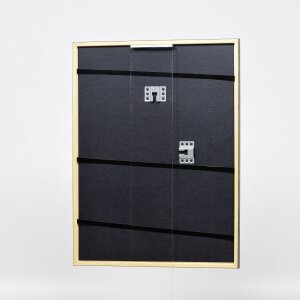 Telaio effetto legno profilo 23 verde 25x70 cm vetro antiriflesso